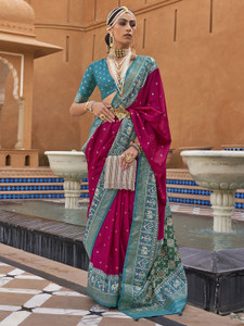 Ratnavati Woven Patola Silk Blend Saree