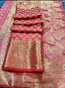 Divastri Woven Banarasi Silk Blend Saree