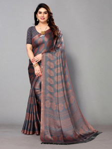 FABMORA Printed, Blocked Printed Daily Wear Chiffon, Georgette Saree