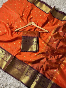 Clirva Woven Kanjivaram Pure Silk Saree