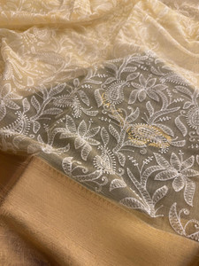 Banaras silk palace Embellished Banarasi Organza Saree