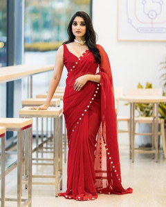Sareez House Embellished Daily Wear Georgette Saree