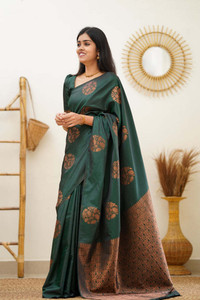 Pdfabrics Self Design Bollywood Jacquard Saree