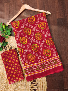 kashvi sarees Paisley, Floral Print, Geometric Print Daily Wear Georgette Saree