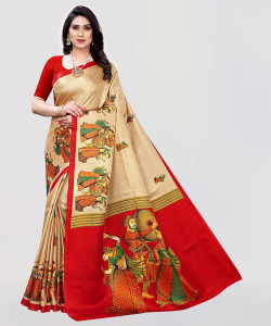 YASHIKA Printed Daily Wear Art Silk Saree