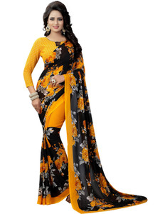 YASHIKA Printed Daily Wear Georgette Saree