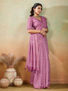 Pbs Prints Floral Print Maheshwari Pure Silk, Pure Cotton Saree