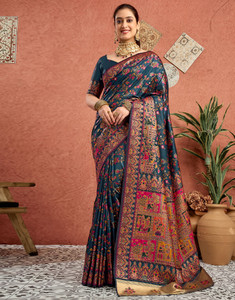 Sangria Woven Banarasi Pure Silk Saree