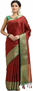 MIMOSA Woven Banarasi Art Silk Saree