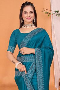 SHAYONAM Embellished Bollywood Georgette, Chiffon Saree
