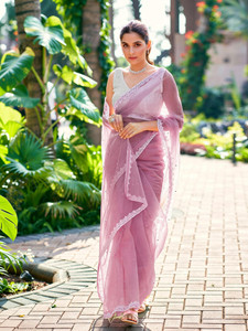 SIRIL Embellished Bollywood Net Saree