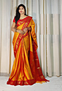 NST5 Woven Maheshwari Cotton Silk Saree