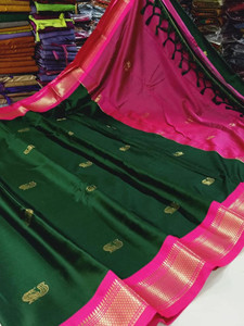 Fab Silk Embroidered Mysore Cotton Silk Saree