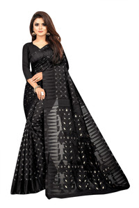 ANISSA SAREE Woven Jamdani Cotton Blend Saree