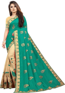 Disha Fashion Embroidered, Self Design Banarasi Art Silk Saree