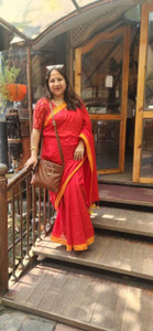 TARAMAACREATION Solid/Plain Handloom Handloom Pure Cotton Saree