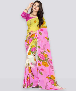 Anand Sarees Floral Print Daily Wear Georgette Saree
