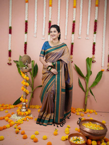 HouseOfCommon Woven Narayanpet Cotton Silk Saree