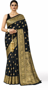 SAIYAMORI Woven Kanjivaram Silk Blend Saree