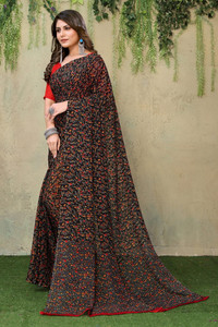 YASHIKA Dyed Daily Wear Georgette Saree