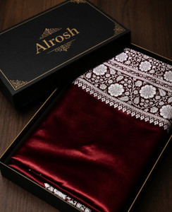 Alrosh Woven Banarasi Satin Saree