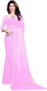 stylescope Solid/Plain Bollywood Georgette Saree
