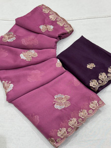 Shatayu Floral Print Bollywood Georgette Saree