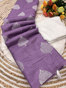 sadika Embellished, Printed Daily Wear Silk Blend Saree