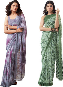 Samah Solid/Plain Daily Wear Georgette Saree