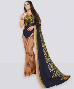 Anand Sarees Floral Print Bollywood Georgette Saree