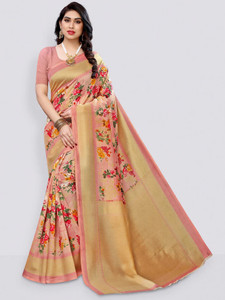 YASHIKA Printed Assam Silk Art Silk Saree