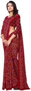 Kanooda Prints Printed Daily Wear Georgette Saree