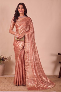 Manokamna Embellished Bollywood Chiffon Saree