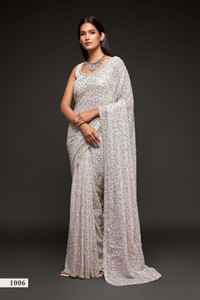 Trendmalls Embellished Bollywood Georgette Saree