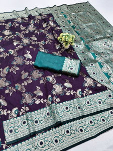 Ratnavali Woven Banarasi Pure Silk, Art Silk Saree