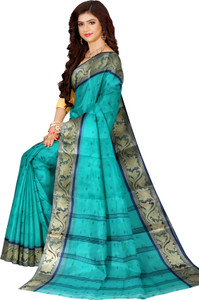 BD Taant Saree Self Design Tant Pure Cotton Saree
