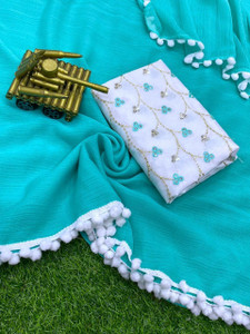 Vijayhanuman Solid/Plain Bollywood Viscose Rayon Saree