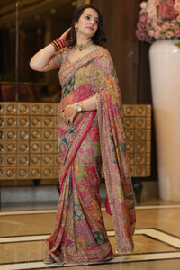 SARICHOLI Woven Bollywood Silk Blend Saree
