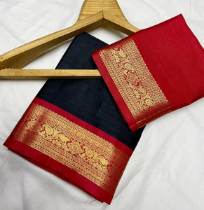 Fashion Club Collection Woven Bollywood Cotton Silk Saree
