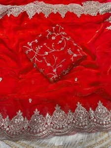 RK Creation Embroidered Berhampuri Pure Silk Saree