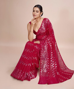 Divastri Embellished Daily Wear Georgette Saree