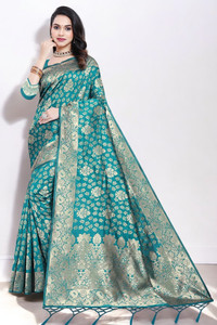 Pikham Self Design Banarasi Art Silk Saree