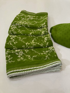 BORANA Floral Print Bollywood Georgette Saree