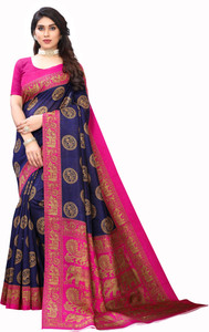 Fabwomen Self Design Mysore Art Silk Saree
