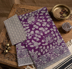 Shree Yamuna Print Printed Kalamkari Pure Cotton, Mulmul Saree