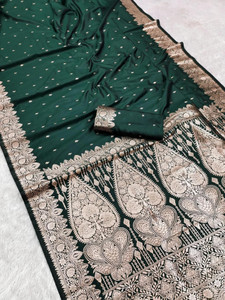 rendol Woven Banarasi Jacquard Saree