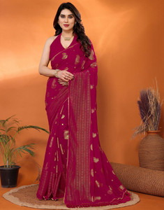 Samah Printed Daily Wear Georgette Saree