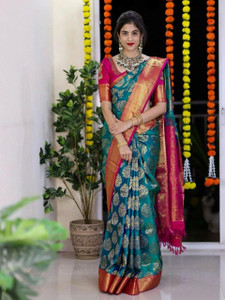 Bansari Textiles Woven Daily Wear Jacquard, Art Silk Saree