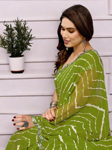 TTH Printed Bollywood Georgette Saree