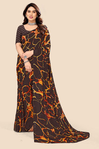 maayro Printed Daily Wear Georgette Saree